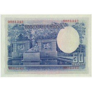 Spain, 50 pesetas 1935