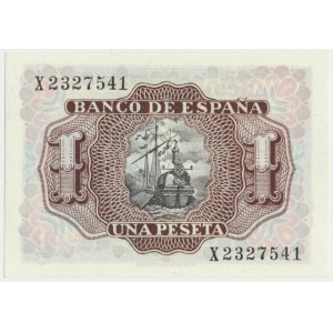 Spain, 1 peseta 1953