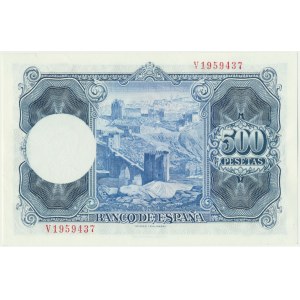 Spain, 500 pesetas 1954