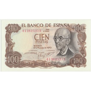 Spain, 100 pesetas 1970