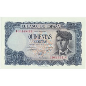 Spain, 500 pesetas 1971