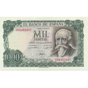 Spain, 1.000 pesetas 1971