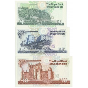 Scotland, Set of 1-10 pounds 1994-2000 (3 szt.)
