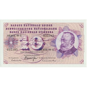 Switzerland, 10 francs 1977