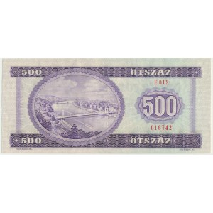 Hungary, 500 forints 1975