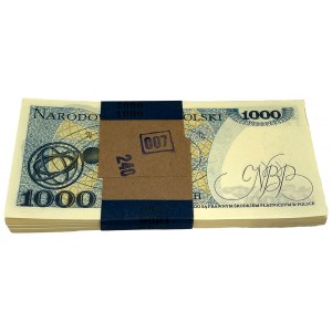 Paczka bankowa 1.000 złotych 1982 - EA - 100 złotych