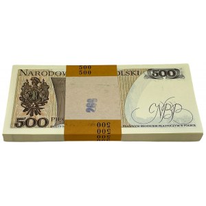 Paczka bankowa 500 złotych 1982 - FW - 100 sztuk