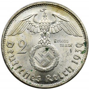 Niemcy, III Rzesza, 2 marki Wiedeń 1939 B - Hindenburg