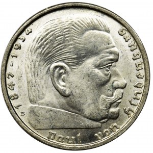 Germany, 3rd Reich, 2 mark Wien 1939 B - Hindenburg