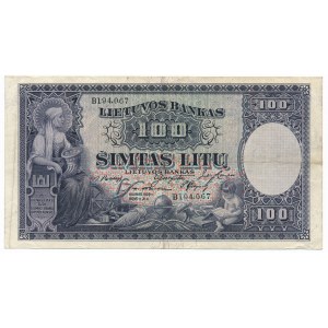 Lithuania, 100 litu 1928