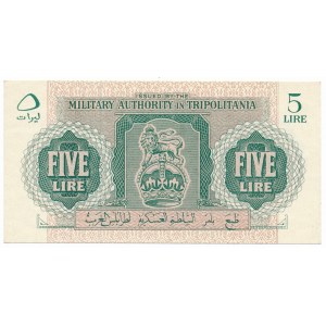 Libya, Tripolitania, 5 lire (1943)
