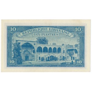 Lebanon, 10 piastres 1950