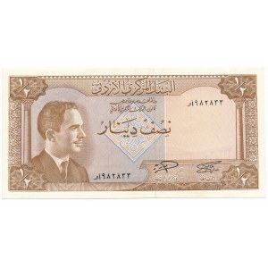 Jordan, 1/2 dinar 1959