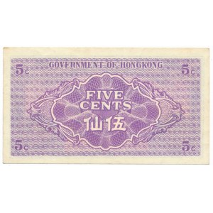 Hong Kong, 5 cents (1941)
