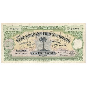 Brytyjska Afryka Zachodnia, 10 szylingów 1941