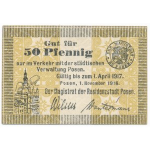 Poznań, 50 fenigów 1916