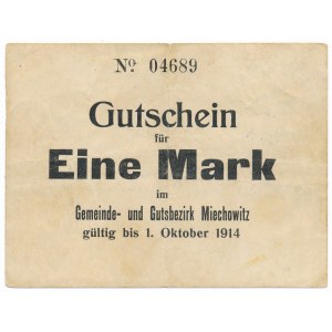 Miechowitz (Miechowice), 1 marka 1914