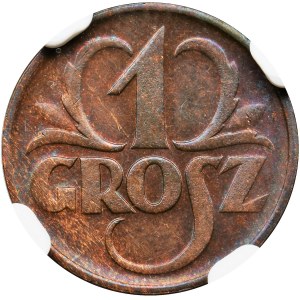 1 grosz 1935 - NGC MS64 RB