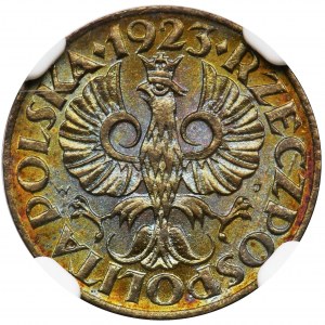 1 grosz 1923 - NGC MS66 BN