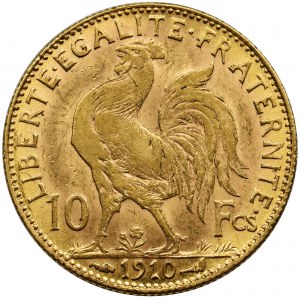 France, Third Republic, 10 Francs Paris 1910