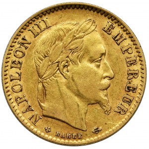 France, Napoleon III, 10 Francs Strasbourg 1864 BB