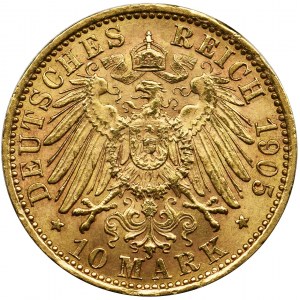 Niemcy, Królestwo Prus, Wilhelm II, 10 Marek Berlin 1905 A
