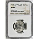 1 złoty 1971 - NGC MS67