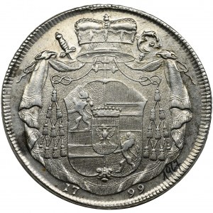 Austria, Archbishopric of Salzburg, Hieronymus, Thaler Salzburg 1799 M