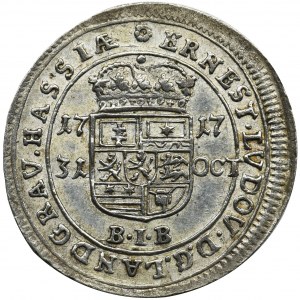 Germany, Hessen-Darmstadt, Ernest Ludwig von Hessen-Darmstadt, 10 Kreuzer Darmstadt 1717 BIB