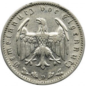 Germany, Third Reich, 1 Mark Munich 1939 D - RARE