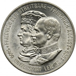 Germany, Saxony, Friedrich August III, 2 Mark Muldenhütten 1909