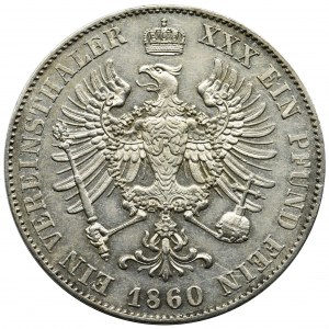 Germany, Kingdom of Prussia, Friedrich Wilhelm IV, Thaler Berlin 1860 A