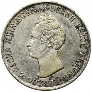 Niemcy, Saksonia-Meiningen, ﻿Bernard II Eryk Freund, Gulden 1836 - RZADKI