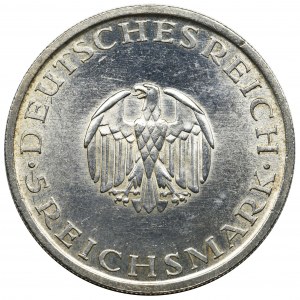 Germany, Weimar Republic, 5 Mark Stuttgart 1929 F