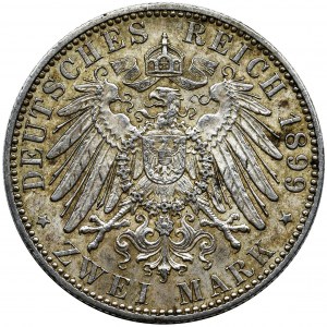Niemcy, Królestwo Prus, Wilhelm II, 2 Marki Berlin 1899