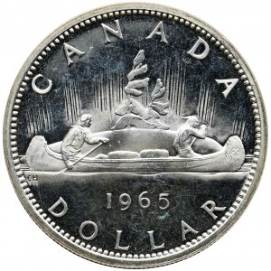 Canada, Elizabeth II, 1 Dollar 1965 - Canoe - PROOF