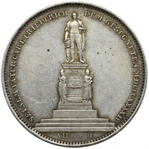 Niemcy, Badenia, Leopold I, Dwutalar Karlsruhe 1844 - RZADKI