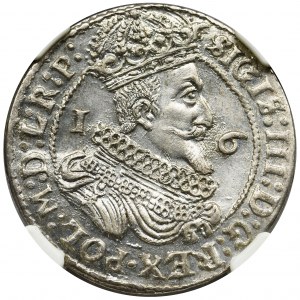 Sigismund III Vasa, 1/4 Thaler Danzig 1625 - NGC MS62 - P: