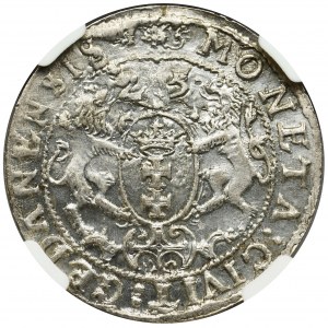 Sigismund III Vasa, 1/4 Thaler Danzig 1625 - NGC MS62 - P: