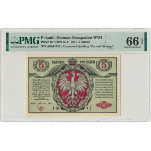 5 marek 1916 Generał biletów - A - PMG 66 EPQ