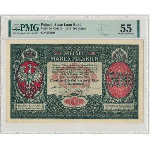 500 marek 1919 Dyrekcja - PMG 55