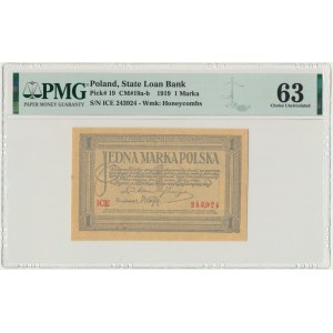1 marka 1919 - ICE - PMG 63
