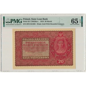 20 marek 1919 - II Serja FH - PMG 65 EPQ