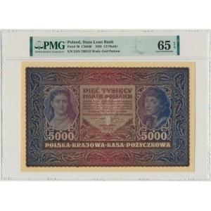 5.000 marek 1920 - II Serja AN - PMG 65 EPQ