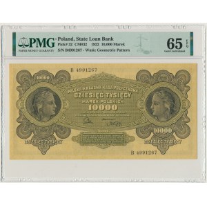 10.000 marek 1922 - B - PMG 65 EPQ