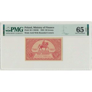 50 groszy 1924 - PMG 65 EPQ