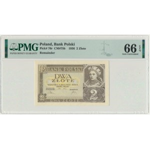 2 złote 1936 - bez oznaczenia serii - PMG 66 EPQ