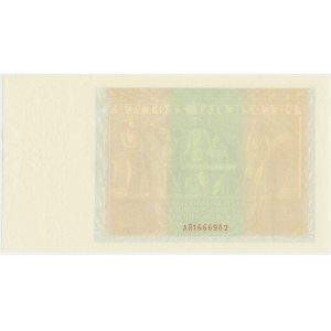 50 złotych 1936 - awers z serią i bez głównego druku