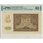 100 złotych 1940 - B - PMG 65 EPQ - ORYGINALNA SERIA - RZADKA