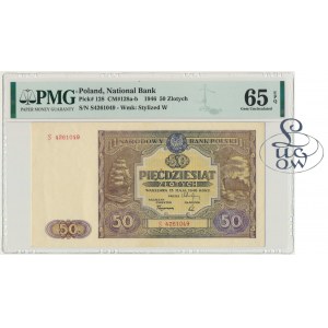 50 złotych 1946 - S - PMG 65 EPQ - Kolekcja Lucow